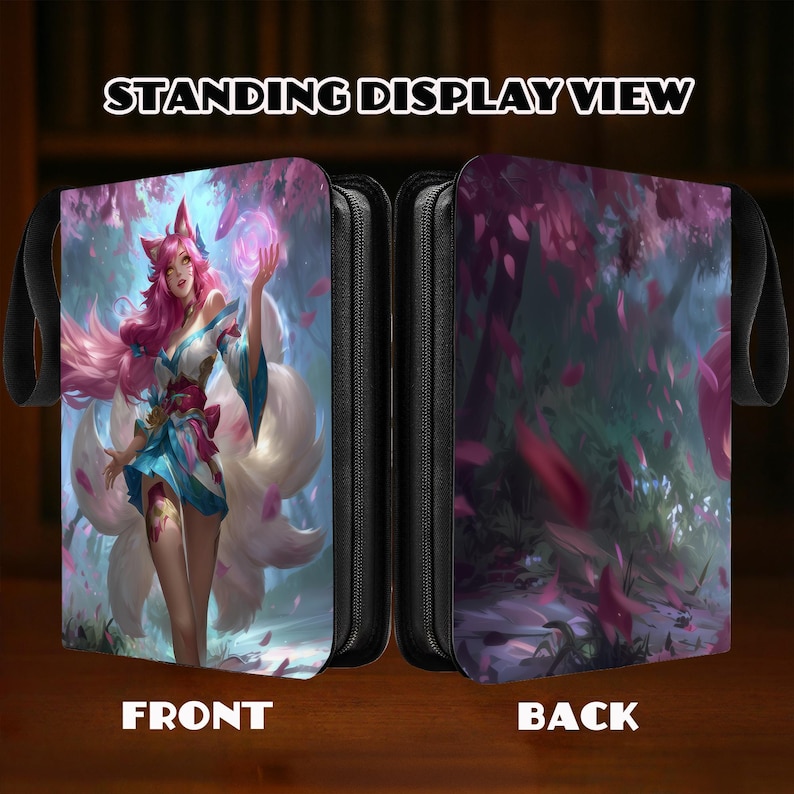 4/9 Pocket Card Binder for Riftbound,mtg TCG Pokémon,full Art Print Fox ...