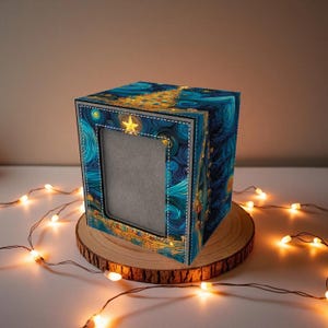 Kerstmis - Van Gogh-thema - stijl dekdoos - Premium opberger voor TCG, EDH, Commander, Dice & Counters