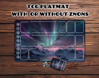 Magic the gathering，TCG - Custom Playmat,custom play mat,Aurora Borealis