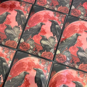 Zeitlich begrenztes Angebot! 35 Kartensets TKG - Gothic Raven Art Kartenhüllen