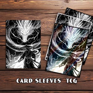 Mtg Card Sleeves,Samurai Dragon Card Sleeves, TCG Card Sleeve Protector, Top Quality Magic Sleeves，MTG gamer gift
