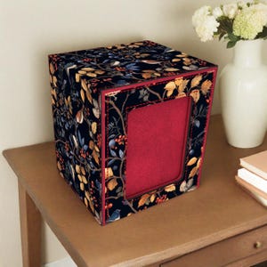 Dark Botanical Bird Print Deck Box - Premium opslag voor TCG, EDH, Commander, Dice & Counters