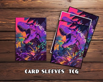 Card Sleeves, TCG Card Sleeve, Custom Card Sleeves, Magic Card Sleeve,  Gifts for Gamers,gilded Bee in Purple Floral Realm - Etsy