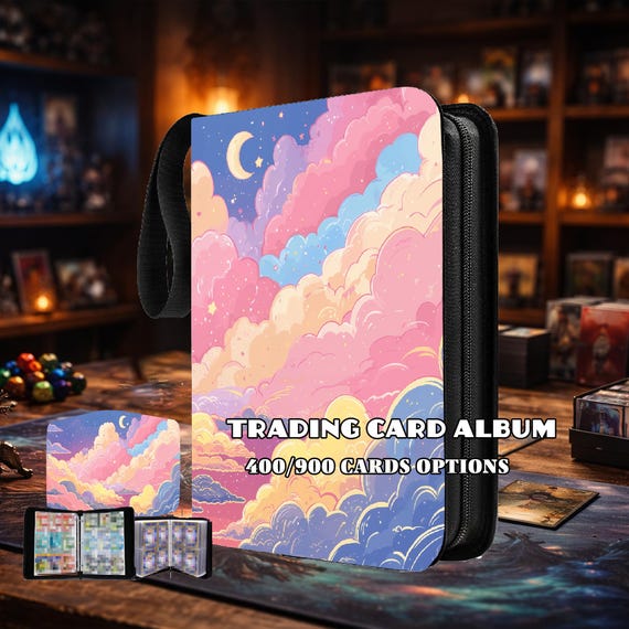 Mtg Card Album  400/900 Cards Optional, Zippered PU Binder for  Mtg/tcg/pokmonpastel Sky Night Trading - Etsy UK