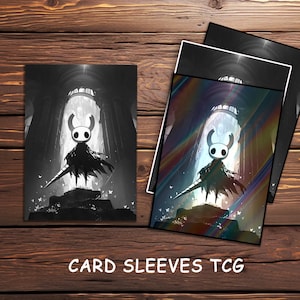 MTG-kortfodral, svartvita Soul Bug TCG-fodral, Gothic Temple MTG Commander-kortskydd, gåva, Dark Spirit Knight