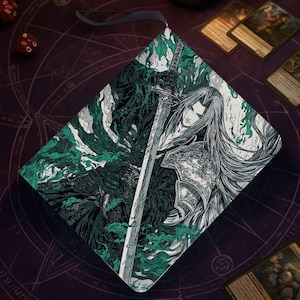 Trading Card Album – 400/900 Cards Optional, Zippered PU Binder for MTG/TCG/Pokémon,Final Fantasy Sephiroth