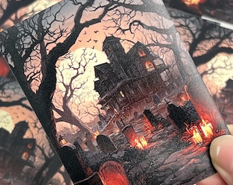 Haunted Mansion Card Sleeves, TCG Card Sleeve, Custom Card Sleeves, Magic Card Sleeve, Gifts for Gamers