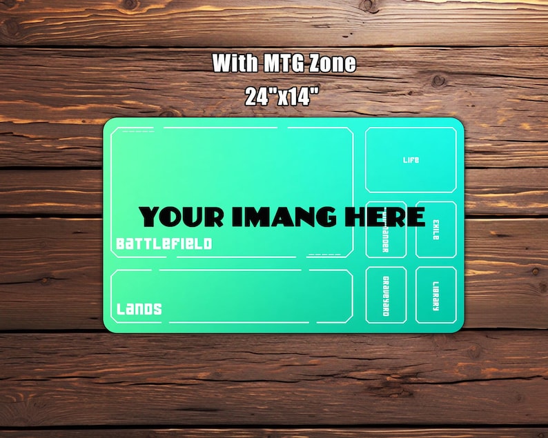 Custom PlayMat MTG ，Magic the gathering，Gaming Mat with Zones Option，TCG - Custom Playmat，24" × 14"，riftbound custom mat image 8
