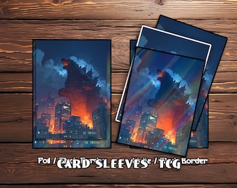 MTGカードスリーブ、アニメゴジラをモチーフにしたTCGスリーブ、マット