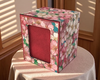 Romantic Cherry Blossom Deck Box - Premium Storage for TCG, EDH, Commander, Dice & Counters