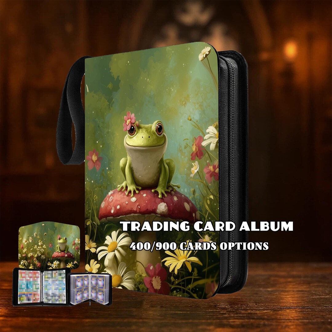 4/9 Pocket Card Binder for Riftbound,mtg Pokémon,frog on Mushroom - Etsy