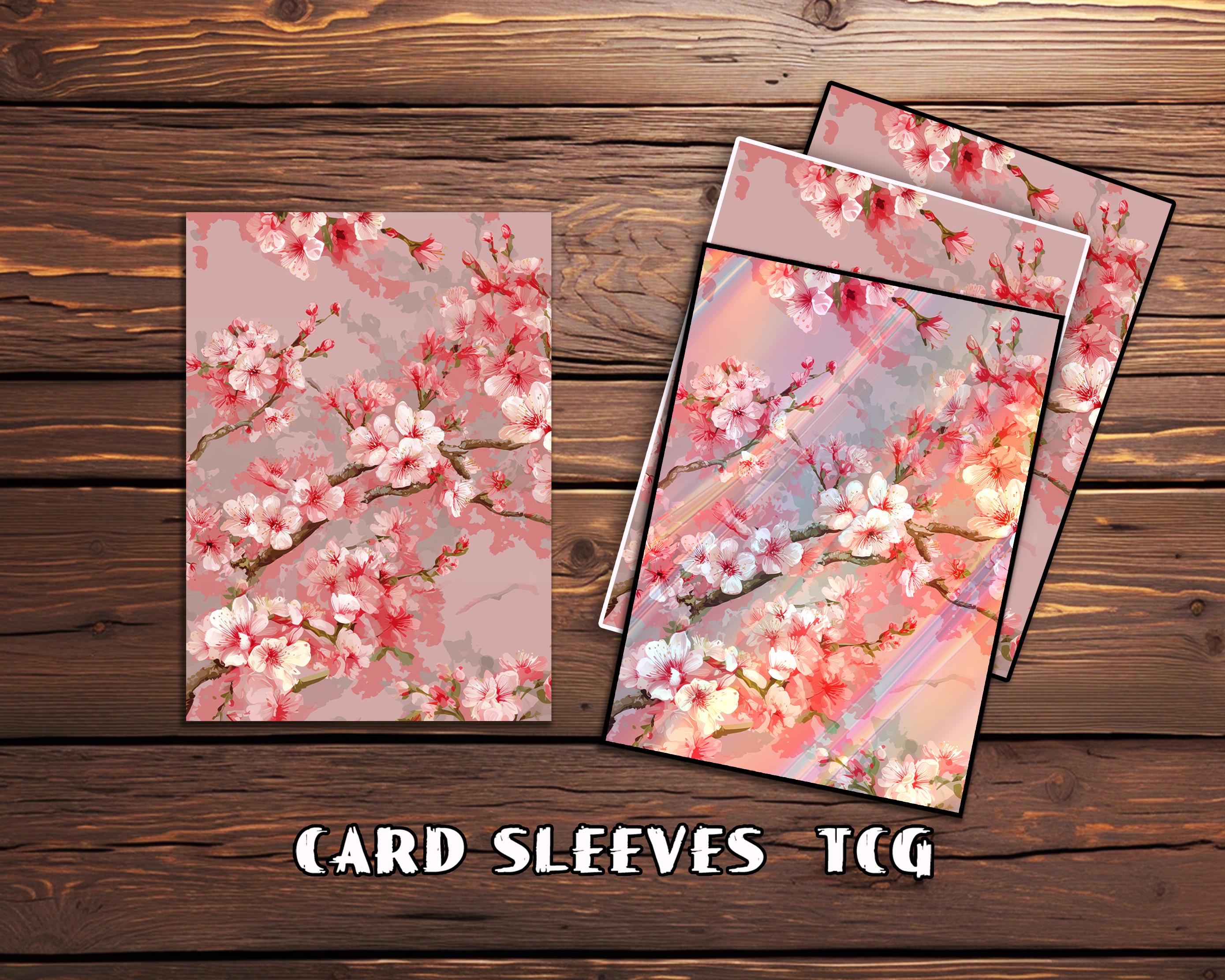 cherry blossom card sleeves Cherry Blossom Border Sleeves (70 PCS) – MillenniumSleeves main image 0