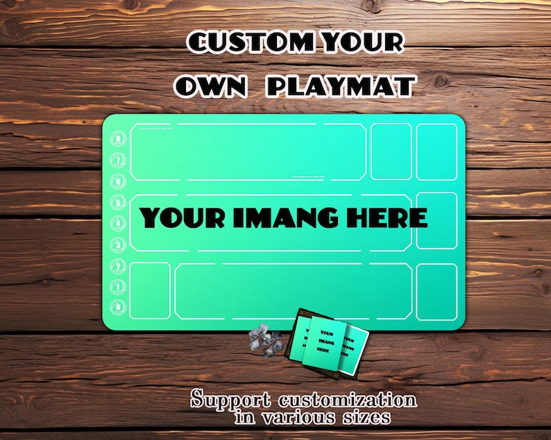 Custom PlayMat MTG ，Magic the gathering，Gaming Mat with Zones Option，TCG - Custom Playmat，24" × 14"，riftbound custom mat image 1