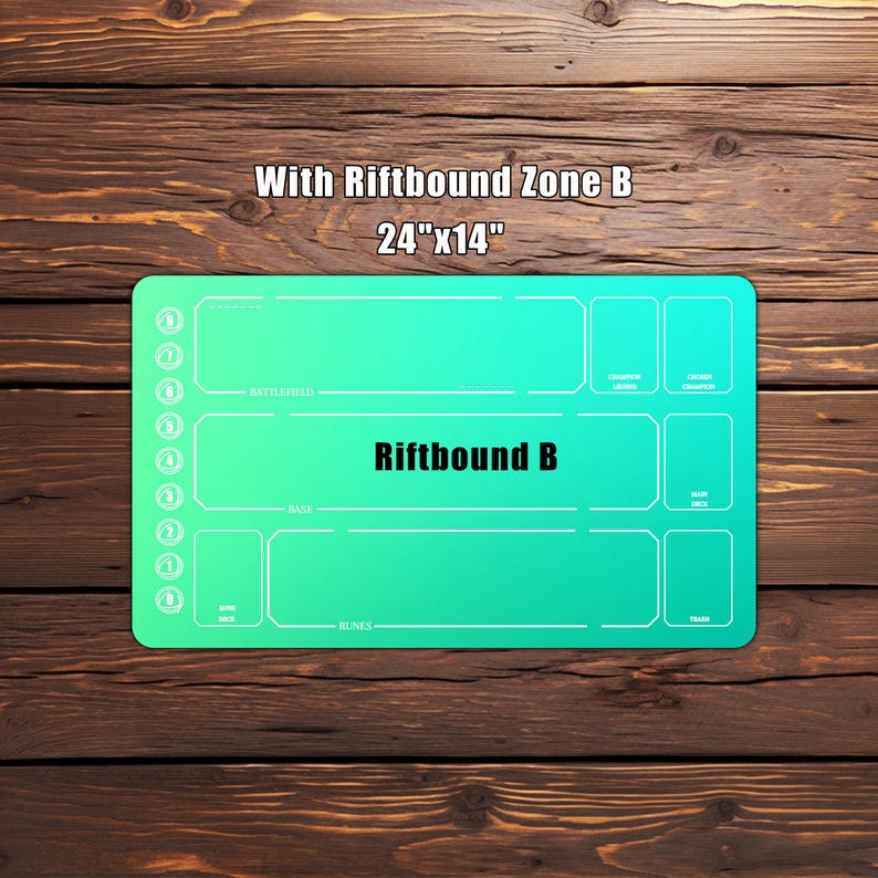 Custom PlayMat MTG ，Magic the gathering，Gaming Mat with Zones Option，TCG - Custom Playmat，24" × 14"，riftbound custom mat image 10