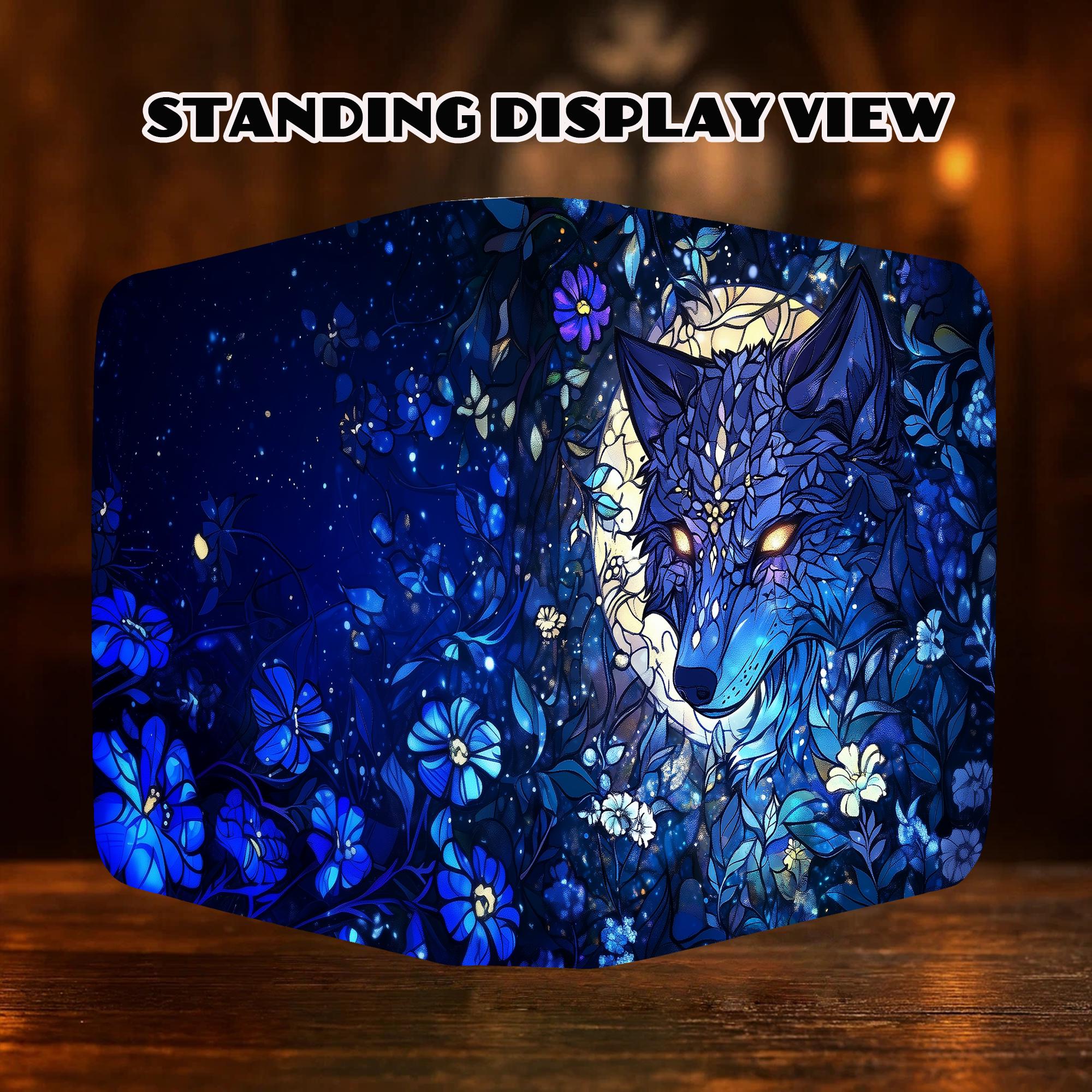 4/9 Pocket Card Binder for Riftbound,mtg Pokémon,stained - Glass Wolf ...