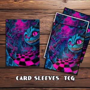 Mtg Card Sleeves,Trippy Cat Art Card Sleeves, TCG Card Sleeve Protector, Top Quality Magic Sleeves，MTG gamer gift