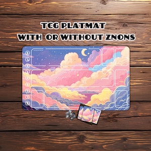 Gaming Playmat: Magic the Gathering TCG - 24" x 14"，Riftbound gift，Pastel Sky