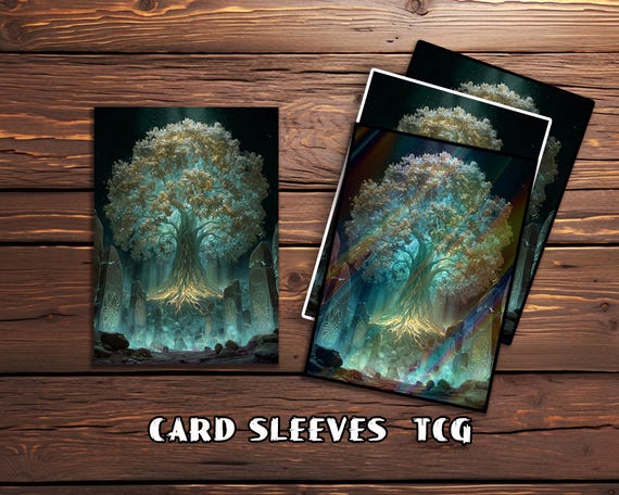 MTG Sleeves, Glowing Roots and Celestial Canopy, Premium Durable Fantasy Card  Protectors, Magic Accessories,yggdrasil World Tree - Etsy