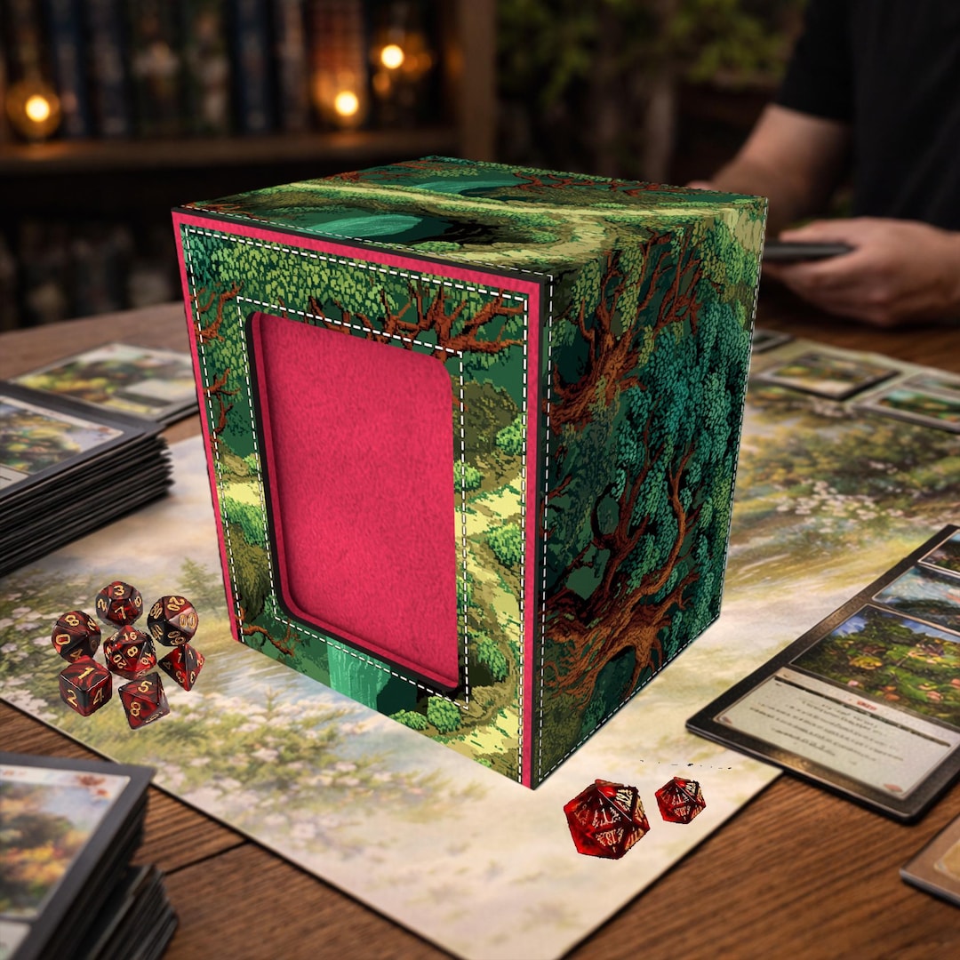 MTG Commander Deck Box With Window Display | Magnetic Lid | Holds 100 ...