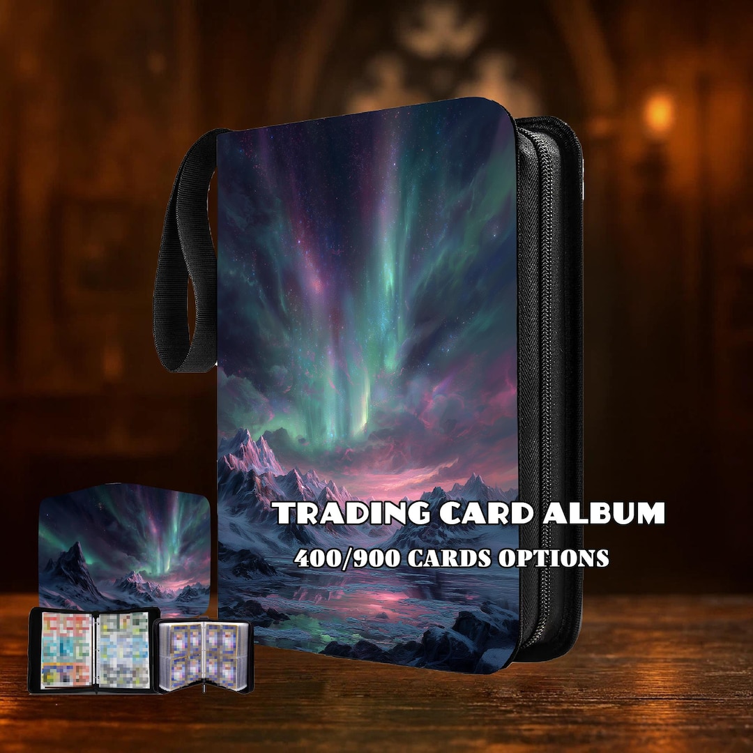 4/9 Pocket Card Binder for Riftbound,mtg Pokémon,aurora Borealis - Etsy