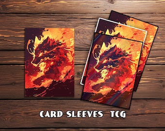 mtg werewolf card sleeves Amazon.com: MTG Sleeves 50 MTG Standard Card Deck Protector main image 1