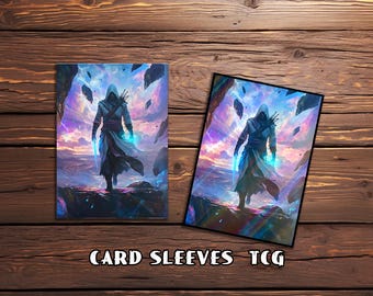 Mtg Card Sleeves,Fantasy Altaïr Card Sleeves, TCG Card Sleeve Protector, Top Quality Magic Sleeves，Gifts for Gamers，Assassin&#39;s Creed