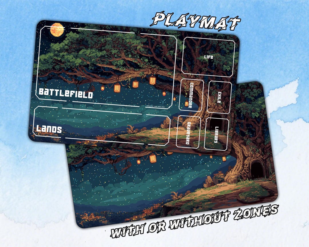 Custom Magic Mat Play Mat,magic the Gathering,gaming Mat With Zones Option,tcg - Custom ...