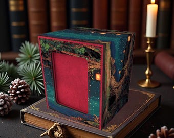 Pixel Tree Night Deck Box - Premium Storage for TCG, EDH, Commander, Dice & Counters