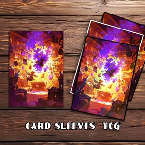 Card Sleeves, TCG Card Sleeve, Custom Card Sleeves, Magic Card Sleeve, Gifts for Gamers,Magical Lab Mishap