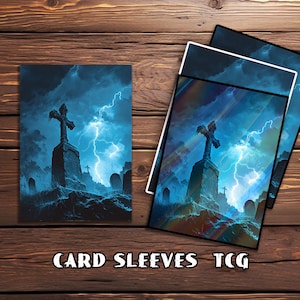 Graveyard Thunder Card Sleeves, TCG Card Sleeve Protector, Top Quality Magic Sleeves，Gifts for Gamers，MTG gamer gift