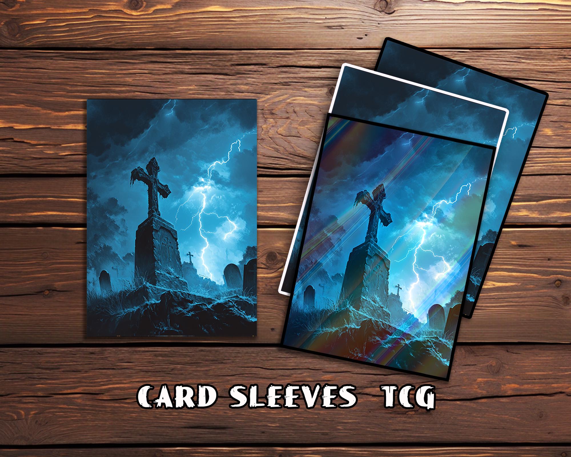 墓地の雷カードスリーブ、TCGカードスリーブプロテクター、最高品質の