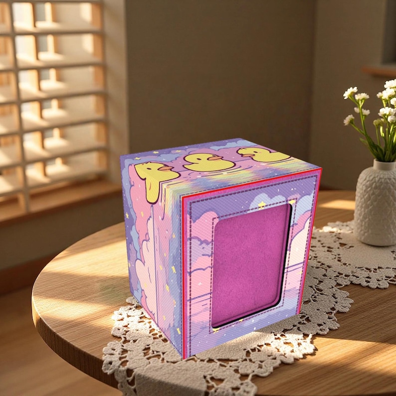 Cute Ducks’ Dreamy Evening Deck Box Mat - Premium Storage for TCG, EDH ...