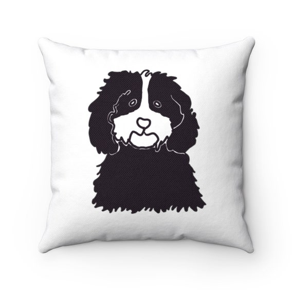 Doodle Dog Furry Body Pillow Cover Pillow Case Bernedoodle Etsy