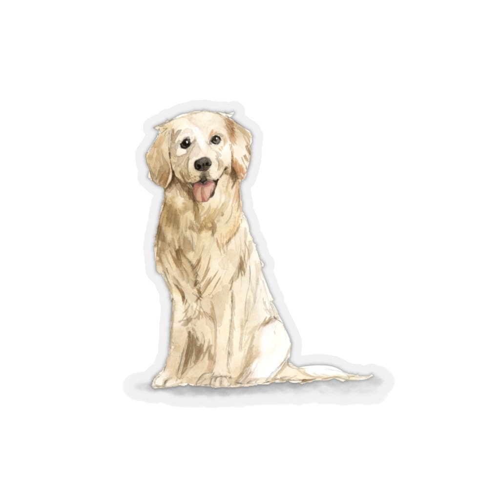 Golden Retriever Dog Sticker Original Illustration Planner Pet Etsy