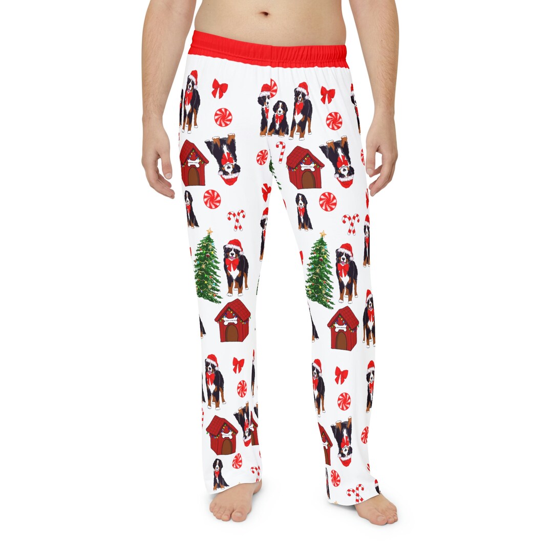 Bernese Mountain Dog Men's Pajama Pants Christmas Pjs - Etsy