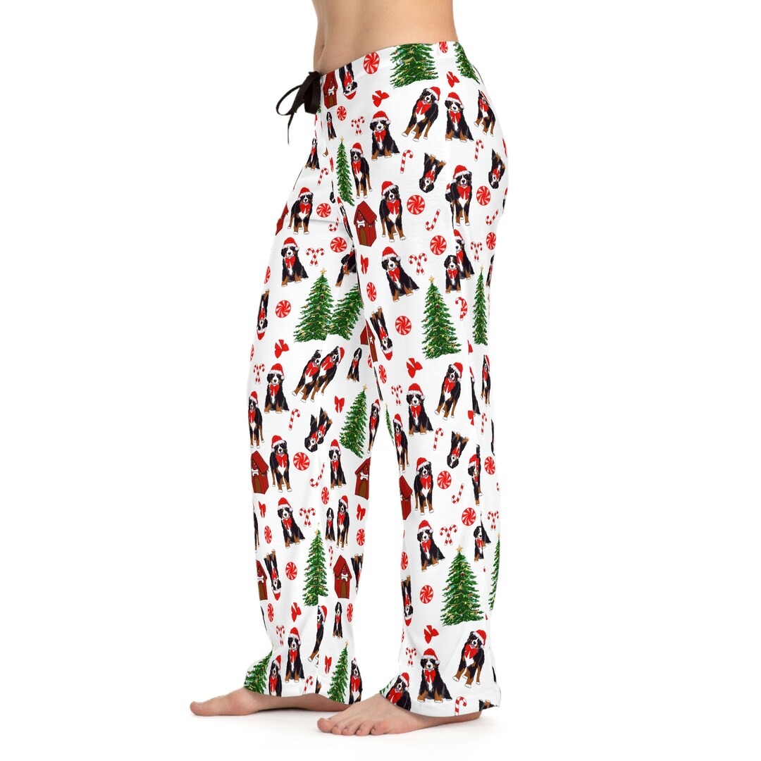 Bernese Mountain Dog Custom Women's Pajama Pants Berner Mom Gifts Cute ...
