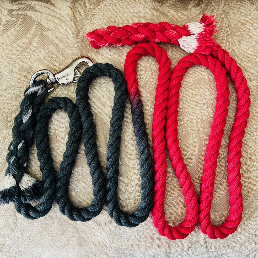 Red Black I Love This Beautiful Cotton Horse Lead Rope American Made ...