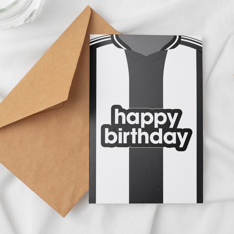 Newcastle Unted Brthday Card | Football Card | Personalsed Card - View #6