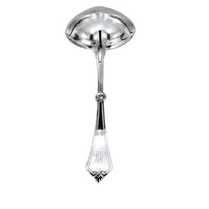 Gorham Antique 1868 Rosette Pattern, Sterling Silver 6 3/4&quot; Solid Gravy Ladle