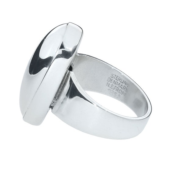 デンマーク 50s ヴィンテージ 希少 Niels Erik FROM A23 Niels Erik From 1950's Denmark Modernist Oval Sterling