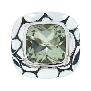 John Hardy Sterling Silver Kali Prasiolite Ring