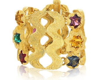 Yves Saint Laurent Robert Goossens Designed Vintage Cuff Bracelet