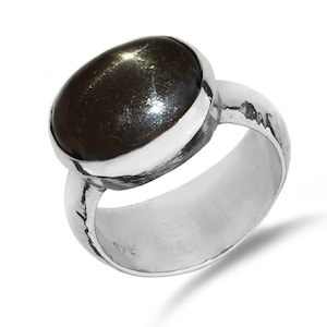 Sterling Star 8.40ct Star Diopside Cabochon Ring