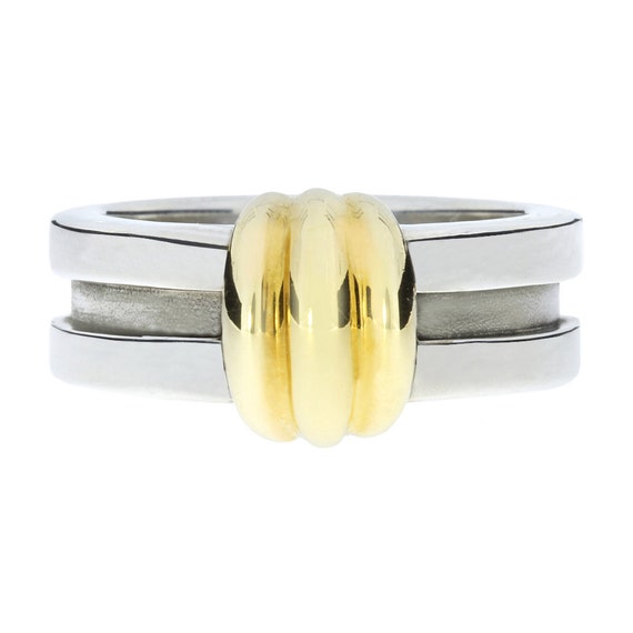 Men's Gold Groove Tungsten Ring | Tungsten wedding rings - ETRNL