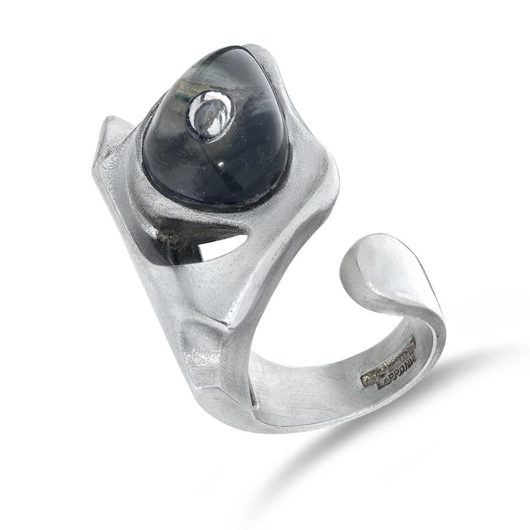 Bague Créateur Bjorn Lapponia - Argent 925 Massif - Taille 57 - Style Moderne - Occasion Très Bon état