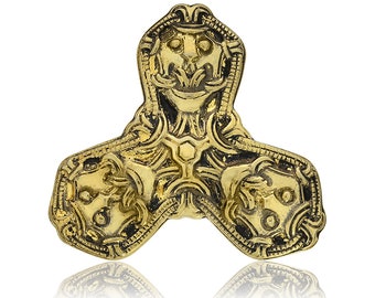 David Andersen Vintage Sterling Viking Saga Trefoil Beast Hängsmycke