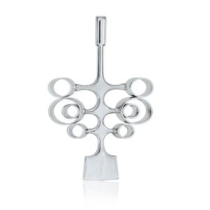 Vintage David Andersen and Bjorn Ostern Modernist Sterling Silver Nordic Pendant
