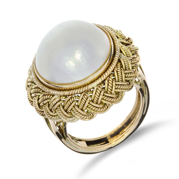 Mabe Pearl Ring - Etsy