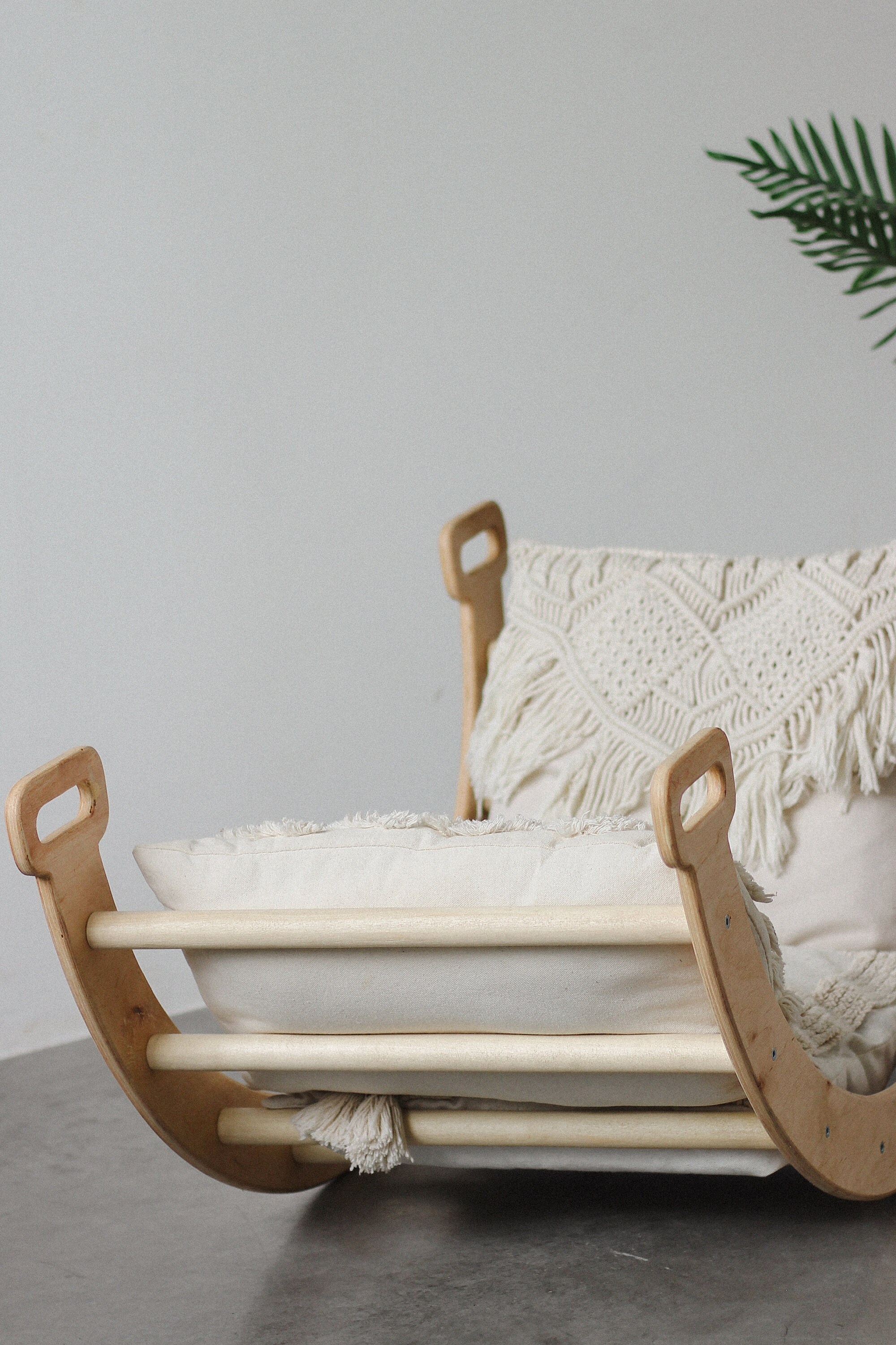 Pickler Rocker Montessori Climbing Arch Pickler for Kids, Wooden Toddler Rocker ...