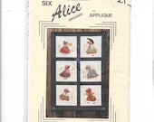 Holly Trail quot Six Alice Figures to Applique